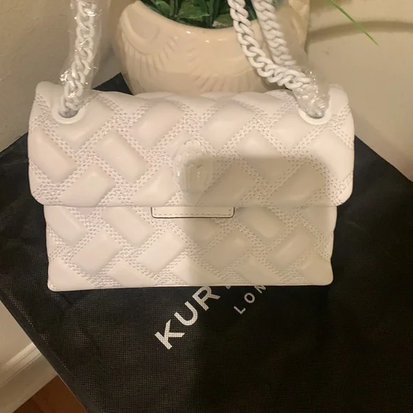 Kurt Geiger London Mini Kensington Drench Leather Shoulder Bag - Picture 16 of 16